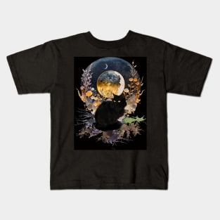 Kitty Kat's Night Adventure Kids T-Shirt